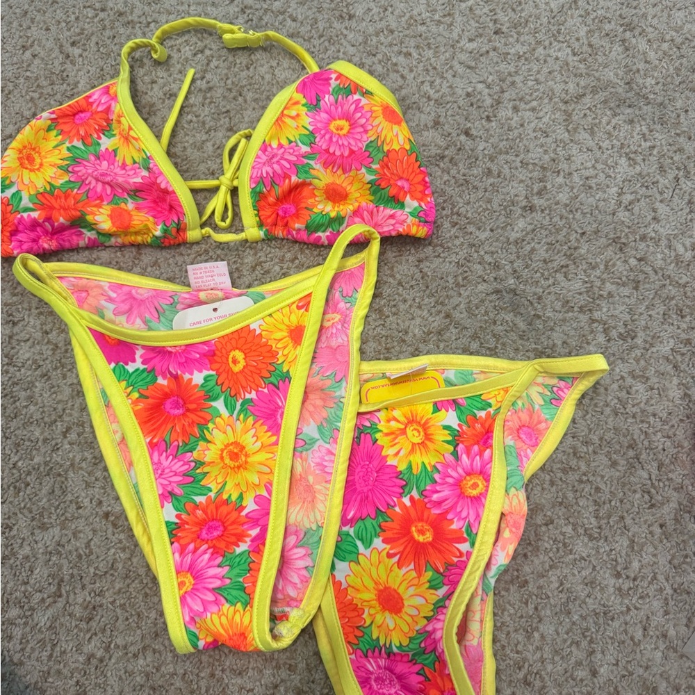 Vintage flower bathing suit!